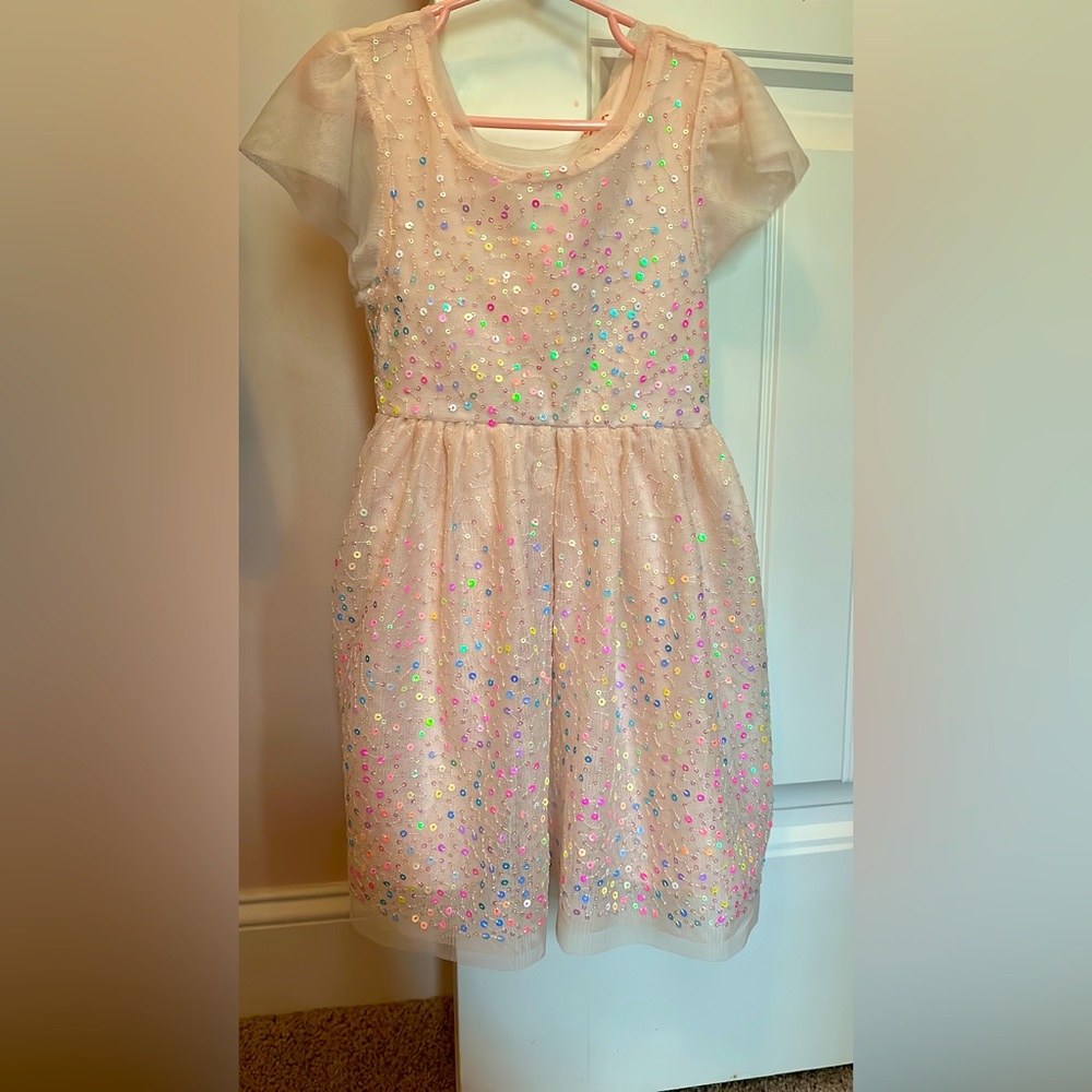 Cat & Jack sequin dress 4/5